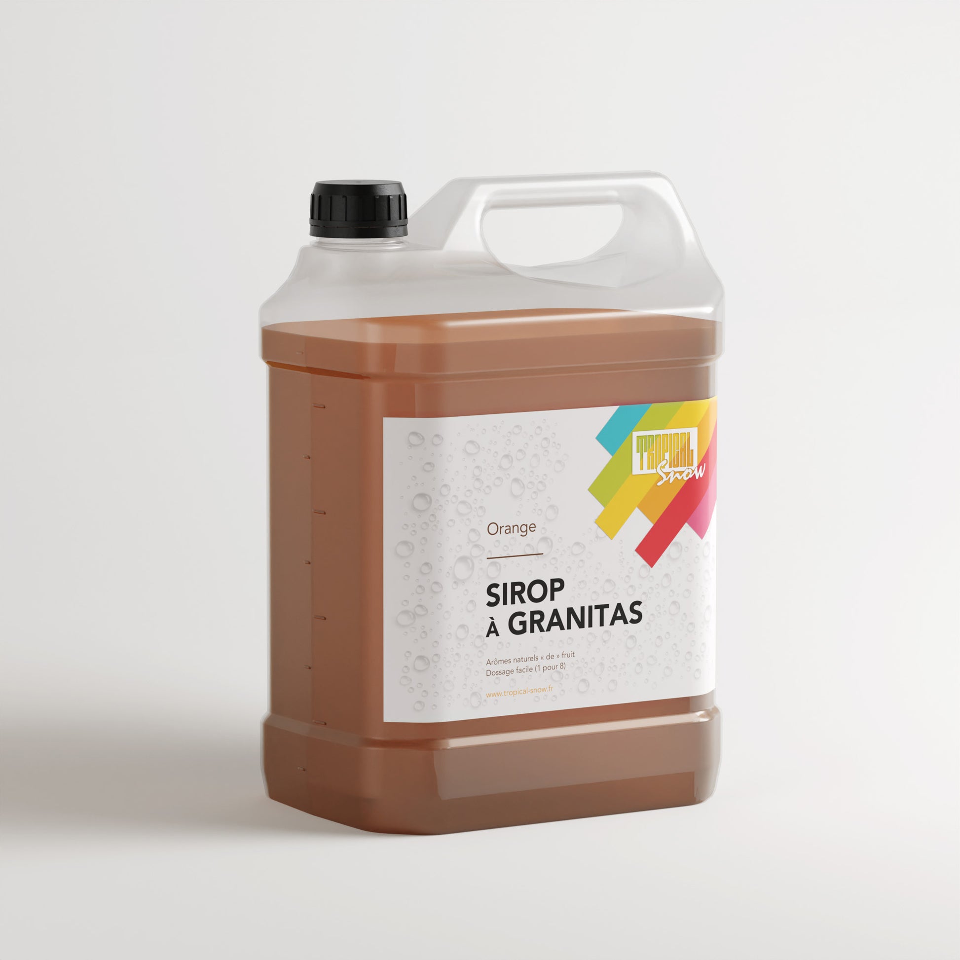 Bidon de sirop à granita parfum orange