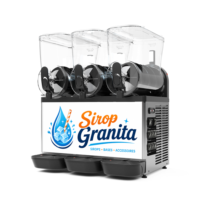 Machine a granite V AIR Classic 3 cuves vue de trois quarts